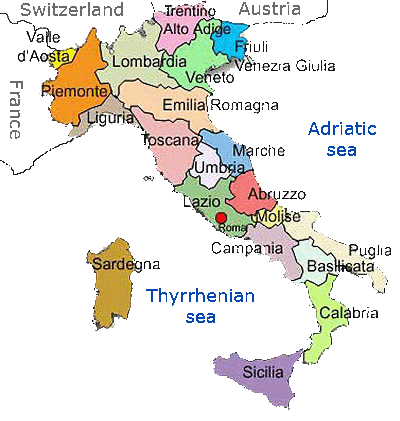 Map Itali